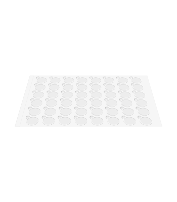 Divpusējas pašlīmējošas apaļas uzlīmes REBEL, caurspīdīgas, 10 mm