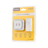 Bezvadu durvju zvans Rebel ar 230V spraudni (36 melodijas, 2 USB ligzdas)