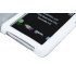 Balts dabīgās ādas maciņš Samsung Galaxy Tab — P3100