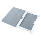 Balts vāciņš Samsung Galaxy Tab planšetdatoram no dabīgās ādas P5100