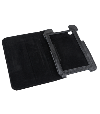 Melns Samsung Galaxy Tab planšetdatora maciņš no dabīgās ādas P3100