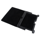 Melns planšetdatora maciņš no dabīgās ādas, Samsung Galaxy Tab P5100