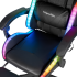 Gaminga krēsls ar LED apgaismojumu, melns Kruger&Matz GX-150