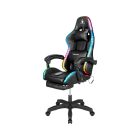 Spēļu krēsls ar 7 punktu masāžu, melns, LED Kruger&Matz GX-150
