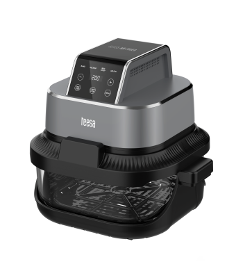 Beztauku fritieris TEESA GLASS AIR FRYER, 4 l, 1,5 l, 1500 W