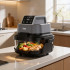 Beztauku fritieris TEESA GLASS AIR FRYER, 4 l, 1,5 l, 1500 W