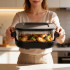 Beztauku fritieris TEESA GLASS AIR FRYER, 4 l, 1,5 l, 1500 W