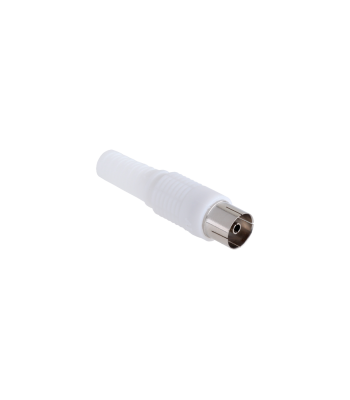 Cabletech TV antenas ligzda kabelim, skrūvējama, gara, balta