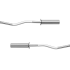 Izliekts olimpiskais stienis ar gultņiem REBEL ACTIVE, 120 cm, 9 kg