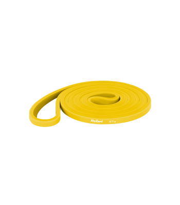 Lateksa treniņu gumija REBEL ACTIVE, dzeltena, Power Band PL-1, 4–7 kg