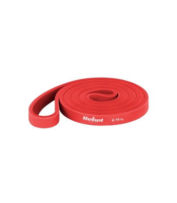 Lateksa pretestības gumija Power Band REBEL ACTIVE, sarkana, PL-2, 6–14 kg