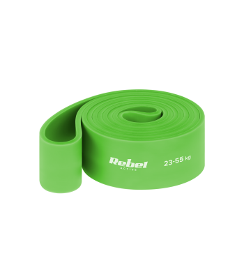 Lateksa treniņu gumija Rebel Active Power Band, zaļa, 23–55 kg, PL-5