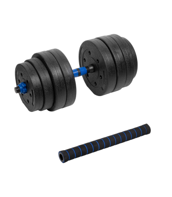 Regulējama bitumena hantele ar savienotāju, Rebel Active, 1x20kg