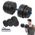 Regulējama bitumena hantele ar savienotāju, Rebel Active, 1x20kg