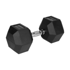 Gumijota čuguna HEX hantele Rebel Active 22,5 kg