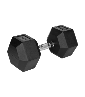 Čuguna gumijota HEX hantele Rebel Active, 27,5 kg