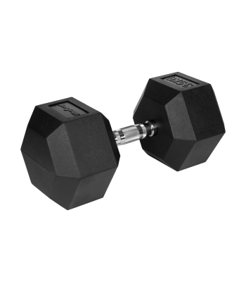 Gumijota čuguna HEX hantele Rebel Active 35 kg