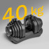 Regulējama čuguna hantele ar automātisku slodzes maiņu Rebel Active RBA-2304, 40 kg