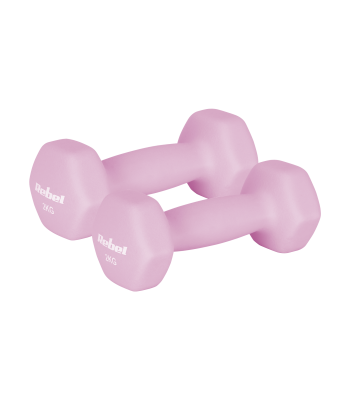 Čuguna neoprēna hanteles REBEL ACTIVE HEX 2x2kg
