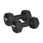 Čuguna neoprēna hanteles REBEL ACTIVE – HEX, 2 x 7 kg