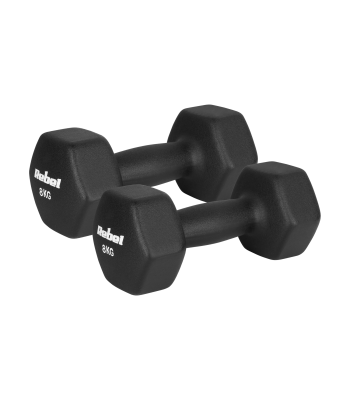 Čuguna neoprēna hanteles HEX REBEL ACTIVE 2x8kg