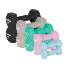 Čuguna neoprēna hanteles, komplekts, HEX, REBEL ACTIVE 30kg (2x1kg+2x2kg+2x3kg+2x4kg+2x5kg)