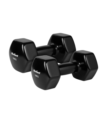 Čuguna vinila hanteles HEX REBEL ACTIVE 2x10kg