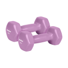 Čuguna vinila hanteles HEX, REBEL ACTIVE, 2 x 2 kg