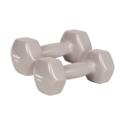Čuguna hanteles ar vinila pārklājumu REBEL ACTIVE HEX 2 x 4 kg