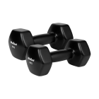 Čuguna vinila hanteles REBEL ACTIVE, HEX, 2 x 6 kg
