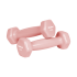 Vinila čuguna HEX hanteles ar statīvu, komplekts REBEL ACTIVE, 7 kg (2x0.5kg+2x1kg+2x2kg)