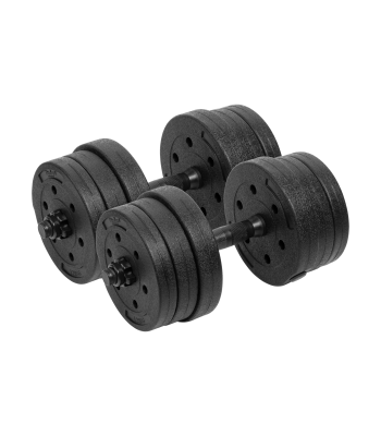 Regulējamas bitumena hanteles Rebel Active, RBA-2328-10, 2 x 10 kg