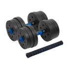 Regulējamas bitumena hanteles ar savienotāju, REBEL ACTIVE 2x10kg
