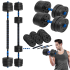 Regulējamas bitumena hanteles ar savienotāju, REBEL ACTIVE 2x10kg