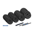 Regulējamas bitumena hanteles ar savienotāju REBEL ACTIVE 2x15kg