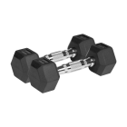 Gumijotas čuguna HEX hanteles Rebel Active 2x3 kg