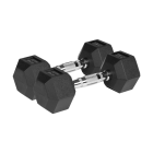 Gumijotas čuguna HEX hanteles Rebel Active, 2 x 5 kg