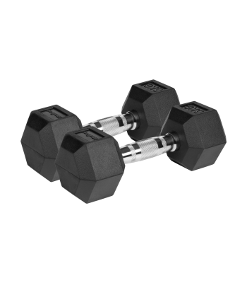 Čuguna gumijotas HEX hanteles Rebel Active 2x6 kg