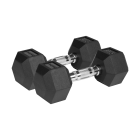 Čuguna gumijotas HEX hanteles Rebel Active 2x9 kg