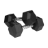 Čuguna gumijotas HEX hanteles Rebel Active 2x9 kg