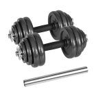 Regulējamas čuguna hanteles koferī ar stieni Rebel Active, 30kg