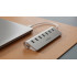 USB 3.0 centrmezgls ar 7 portiem Rebel