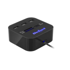 USB centrmezgls ar atmiņas karšu lasītāju, 3 porti USB 2.0
