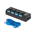 USB centrmezgls 4 portiem, USB 3.0, Rebel