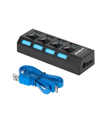 USB centrmezgls 4 portiem, USB 3.0, Rebel