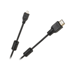 Cabletech HDMI kabelis ar A tipa spraudni un mikro HDMI D tipa spraudni, 1.8m