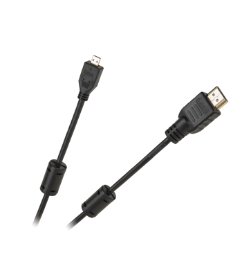 Cabletech HDMI kabelis ar A tipa spraudni un mikro HDMI D tipa spraudni, 1.8m