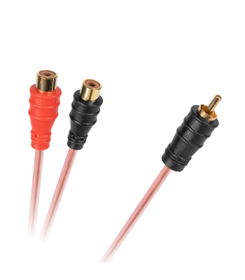RCA kabelis, 1 RCA spraudnis–2 RCA ligzdas, 20 cm
