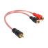 RCA kabelis, 1 RCA spraudnis–2 RCA ligzdas, 20 cm