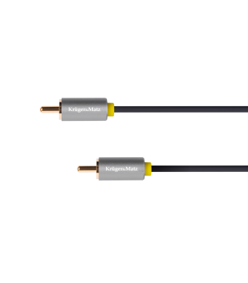 Kabelis 1RCA-1RCA Kruger&Matz Basic 1.8m